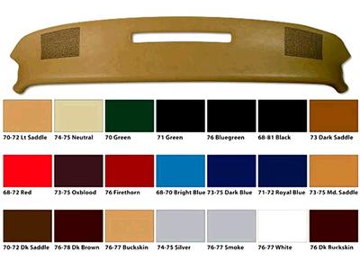CA-1968-1976 Upper Dash Pads